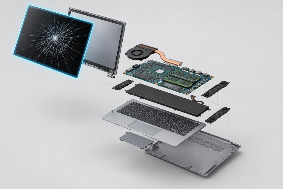 Замена матрицы ноутбука ASUS