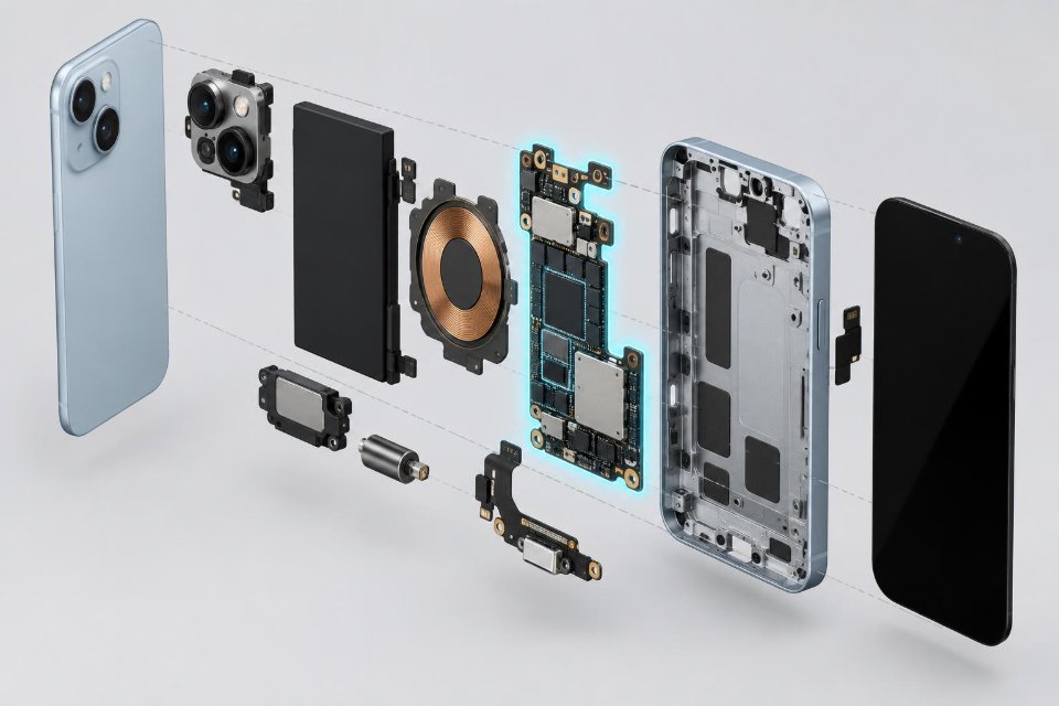iPhone завис на яблоке