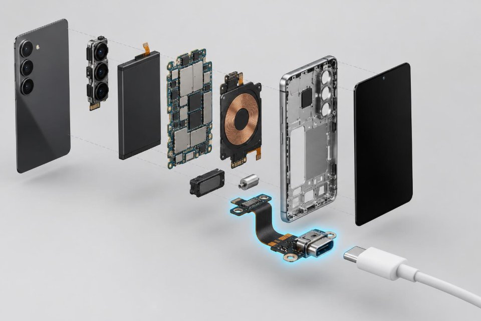 Замена разъёма зарядки Samsung